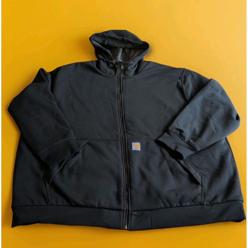 Carhartt Rain Defender Relaxed Fit 4XL Midweight Sherpa Lined Full Zip Hoodie